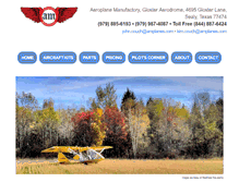 Tablet Screenshot of aeroplanemanufactory.com